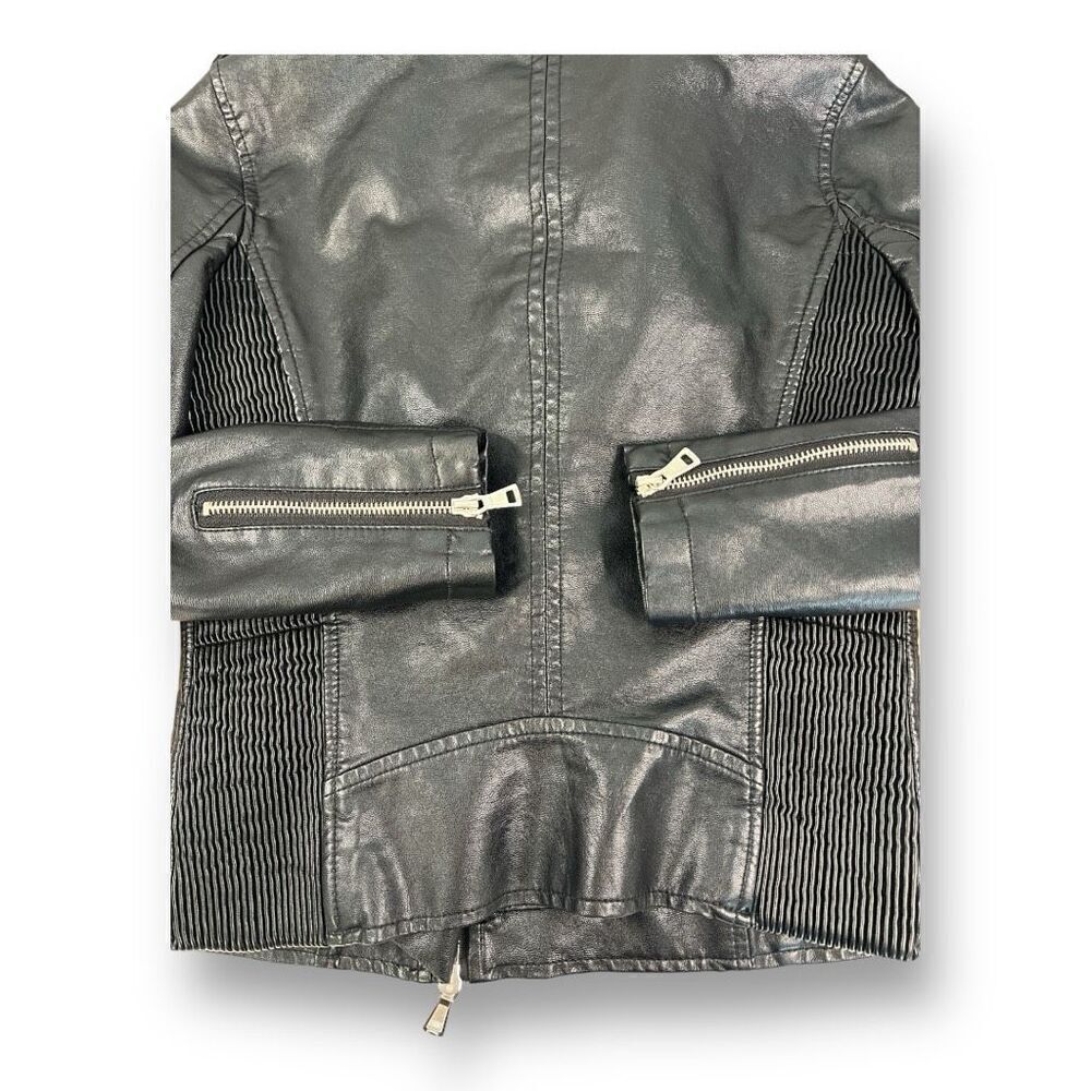 Aftf Basic Leather Jacket Size Medium - image 4